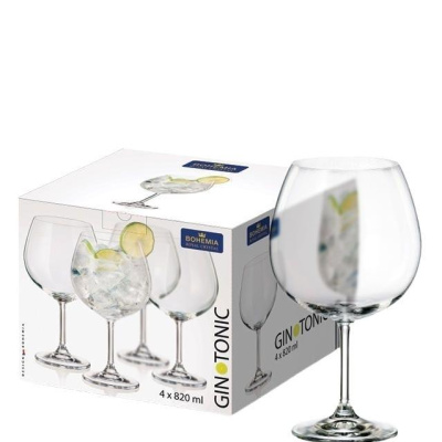 Сет 4 чаши Bohemia Gin&Tonic 1SC84/820ml