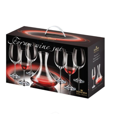 Сет за црно вино Bohemia decanter 31543 + 6x Martina/590ml
