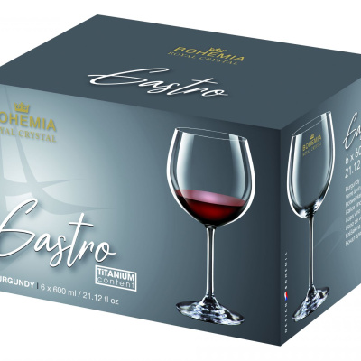 Сет 6 чаши за вино Bohemia Gastro 40782/600ml