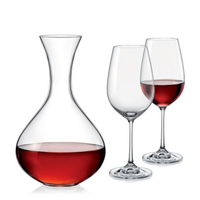 Сет за вино декантер + 2 чаши Bohemia Viola