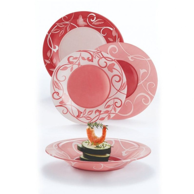 Сет 18 чинии Luminarc Plenitude Rouge