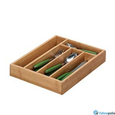 Организатор за есцајг од бамбус Zeller 25269 34 x 26 x 5 cm