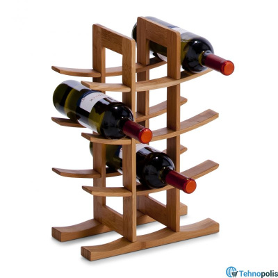 Сталажа за вино од бамбус Zeller 13580