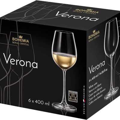 Сет 6 чаши за вино Bohemia Verona 1SG80/400 ml