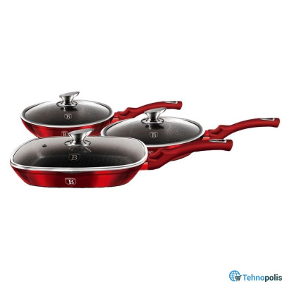 Сет 3 тави со капак Berlinger Haus BH-6189