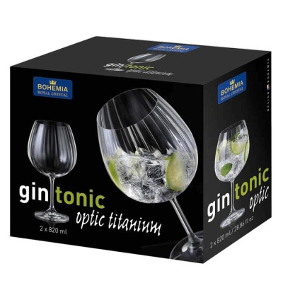 Сет 2 чаши за Gin&Tonic Bohemia optic 820ml