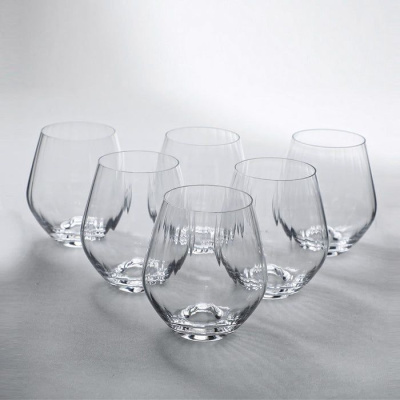 Сет 6 чаши за вода Bohemia Tori waterfall 500ml