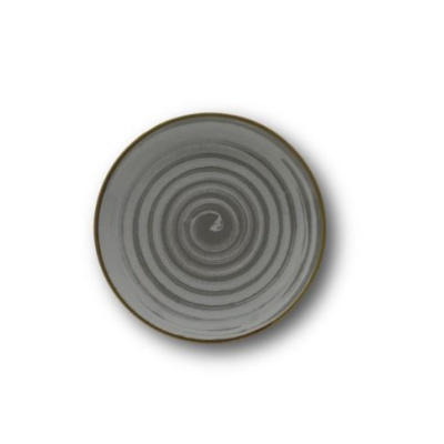 Чинија за десерт Saturnia Vortex Grey 21cm 22004#ZVOR03