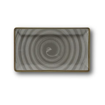 Чинија сервер Saturnia Vortex Grey Kimi 29 x 17,5 cm 24524#ZVOR03