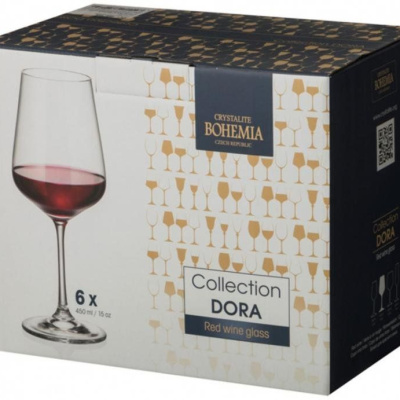 Сет 6 чаши за вино Bohemia Strix 1SF73/450ml