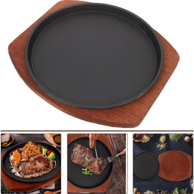 Тава од гус со бамбус постолје 36584 f24cm