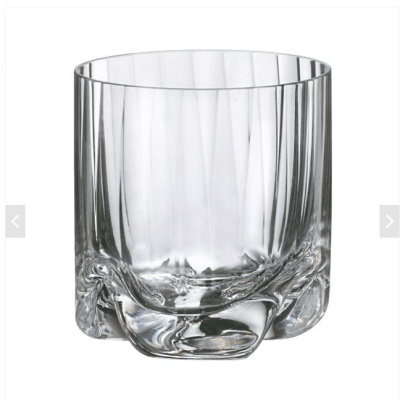 Сет 6 чаши за виски Bohemia Barware TRIO waterfall 410ml