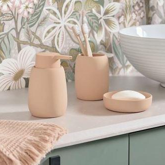 Диспанзер за сапун Zeller 18994 f 8.8x13.7 cm almond