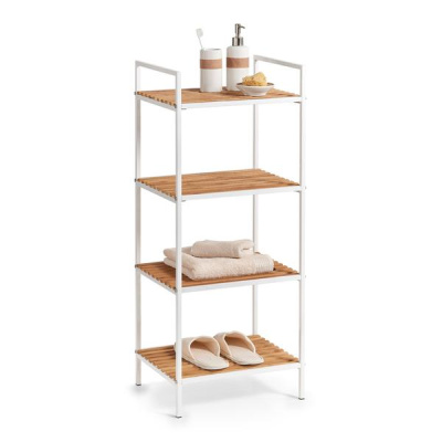 Полица за пешкири метал/бамбус Zeller 18720 39 x 33 x 95 cm