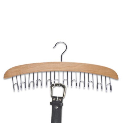 Држач за појас, буков/хромиран метал Zeller 43 x 6 x 18 cm