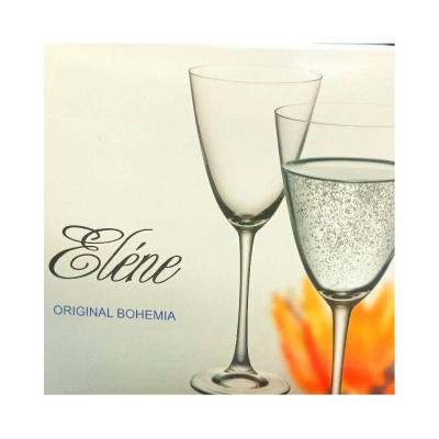 Сет 6 чаши за вино Bohemia Elene 350 ml