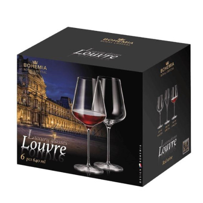 Сет 6 чаши за вино Bohemia Louvre 710 мл