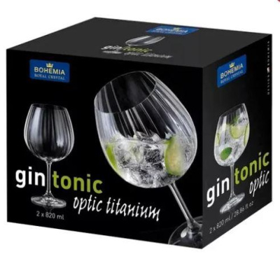 Сет 2 чаши за Gin&Tonic Bohemia waterfall 620ml