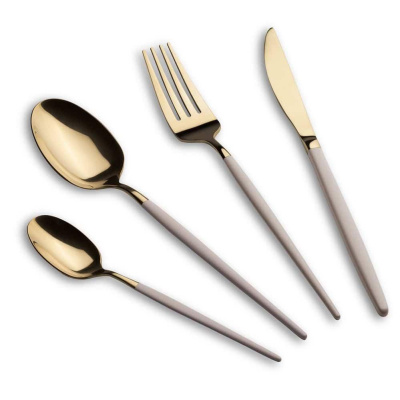 Прибор за јадење Berlinger Haus BH-3070 24/1 cream champagne