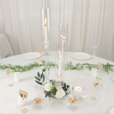 Стаклен свеќник A-6828