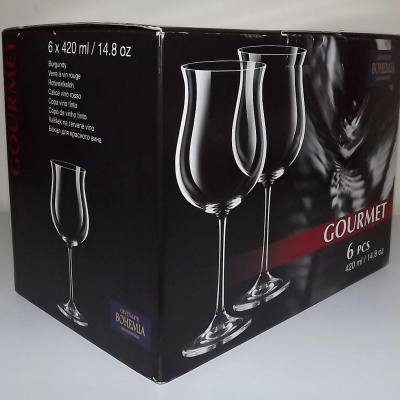 Сет 6 чаши за вино Bohemia Gourmet 420ml