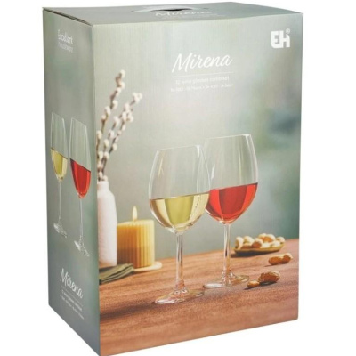 Сет 12 чаши за вино EH CC7002040 580 и 430ml