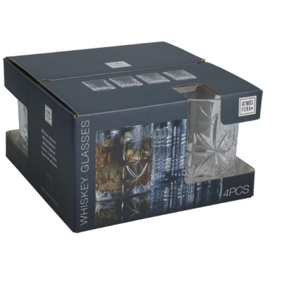 Сет 4 чаши за виски кристал EH CD4100180 310ml