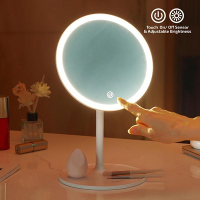 LED козметичко огледало Luigi Ferrero FR-801, круг, 20 cm